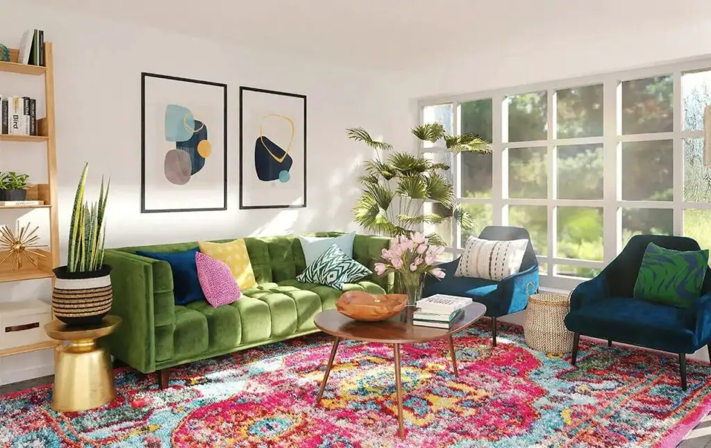 Bright and Bohemian Tips and Tricks for a Colorful Boho Living Room Makeover