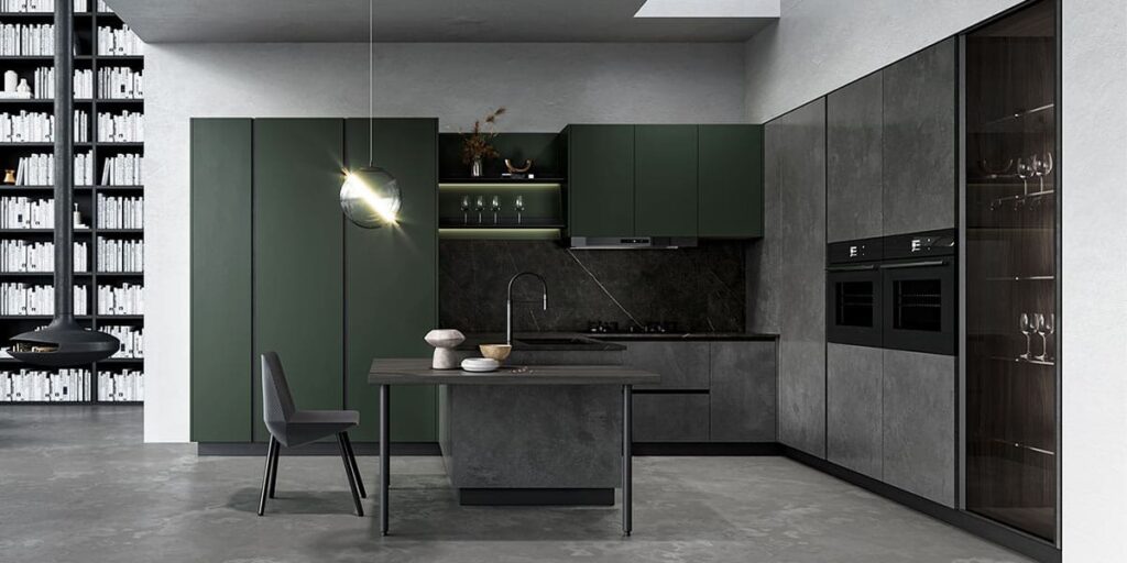 Dark Cabinets in Green Kitchens A Perfect Blend of Style and Function