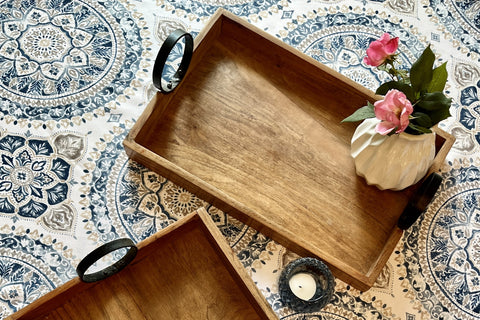 How to Use Wooden Trays for a Beautifully Organized Home